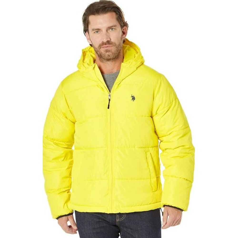 U.S. Polo Assn. men jacket coat 109565P2 SBSH YLPO yeallow polyester XL $100